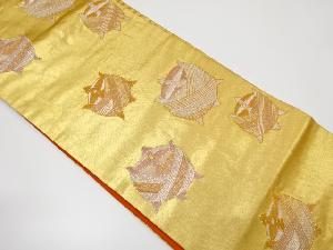 アンティーク　糸巻き模様織り出し名古屋帯（着用可）